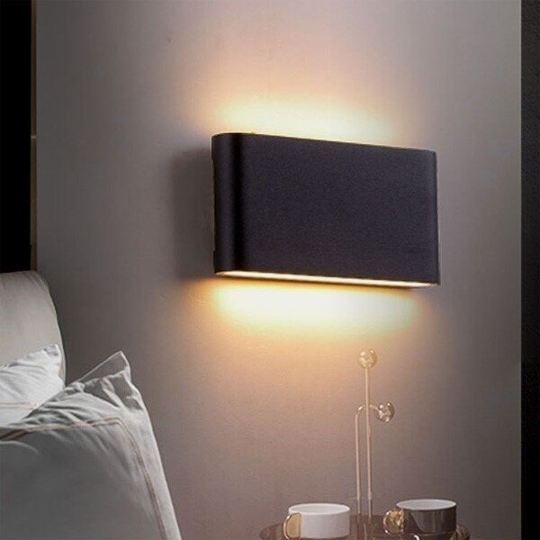 Aplică LED de exterior FLOW 2xLED/6W/230V IP54 3000K negru
