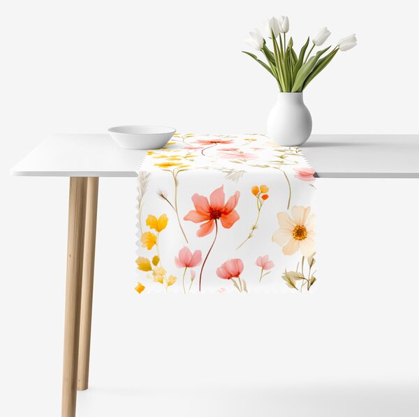 Goldea napron de masă teflonat - paradisul florilor 35x120 cm