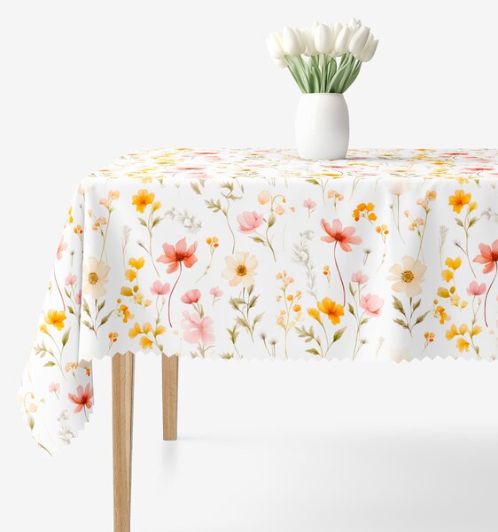 Goldea față de masă teflonată - paradisul florilor 120 x 160 cm