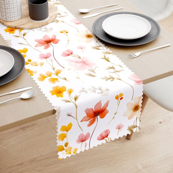 Goldea napron de masă teflonat - paradisul florilor 35x120 cm