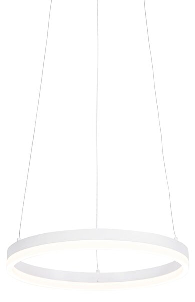 Lampă suspendată design albă 40 cm cu LED-uri reglabile în 3 trepte - Anello