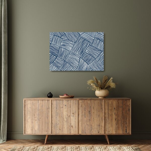 Tablou pe sticlă - linie 3D (70x50 cm)