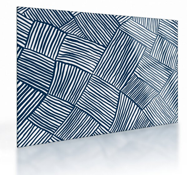 Tablou pe sticlă - linie 3D (70x50 cm)
