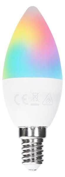 Aigostar - Bec LED RGBW reglabil C37 E14/6W/230V 3000K + telecomandă