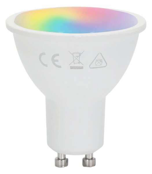 Aigostar - Bec LED RGBW reglabil GU10, 4,8 W, 230 V, 3000 K + telecomandă