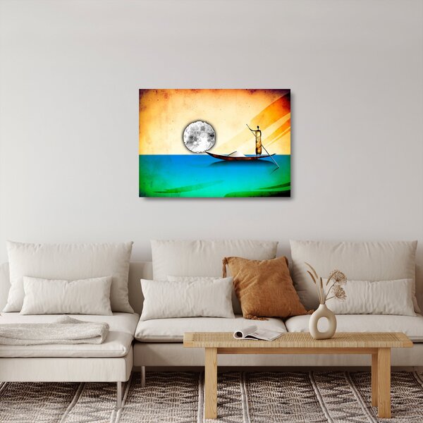 Tablou pe sticlă - Pictură străveche (70x50 cm)