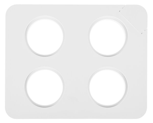 KONDELA Ghiveci inteligent, iluminare cu LED, alb, BIOR