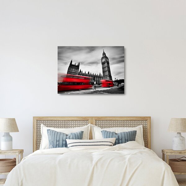 Tablou pe sticlă - Houses of Parliament din Londra (70x50 cm)