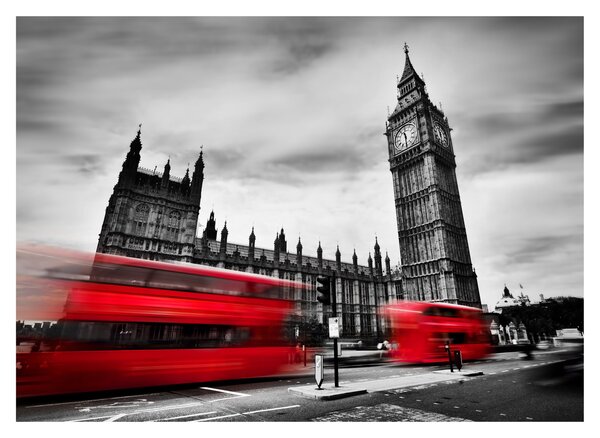 Tablou pe sticlă - Houses of Parliament din Londra (70x50 cm)