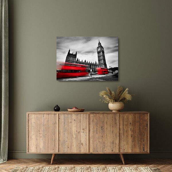 Tablou pe sticlă - Houses of Parliament din Londra (70x50 cm)
