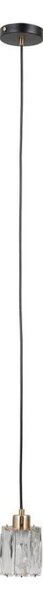 ITALUX PND-40813-1-BK-HBR - Lustră TORNO suspendată pe cablu, 1xE14/40W/230V, negru/auriu