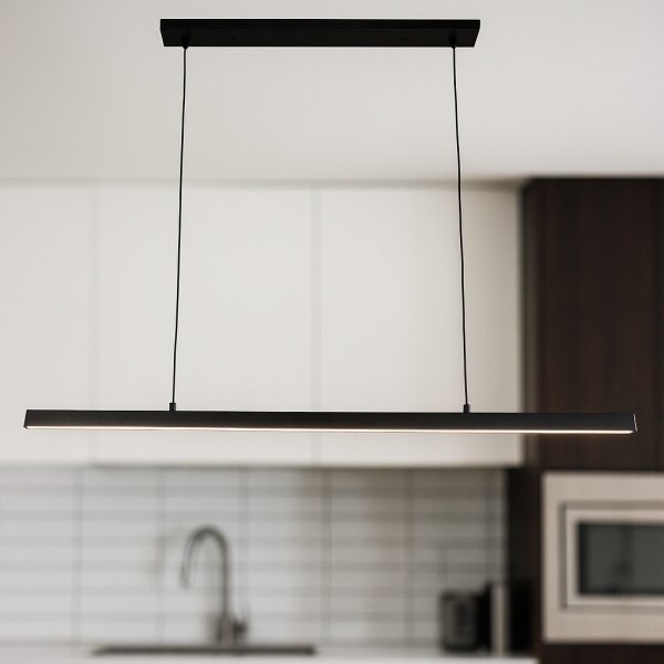 Brilagi - Lustră LED suspendată pe cablu AXIS, 30 W, 230 V, 120 cm, neagră
