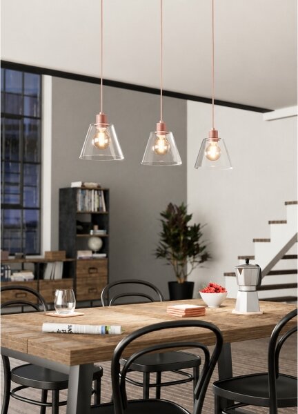 Lustră pe cablu COPLEY 3xE27/40W/230V Eglo 43632