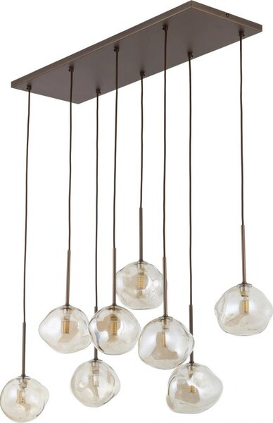 BRILAGI - Lustră pe cablu VULCANO 8xG9/8W/230V bronz/bej fumuriu