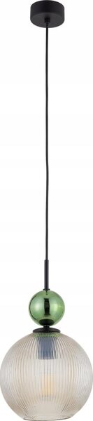 BRILAGI - Lustră suspendată pe cablu OLIVIA 1xE27/15W/230V negru/verde/bej fumuriu