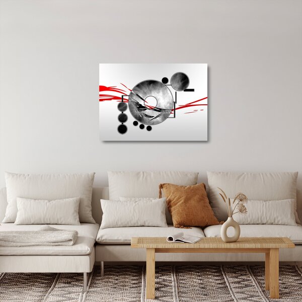 Tablou pe sticlă abstract (70x50 cm)