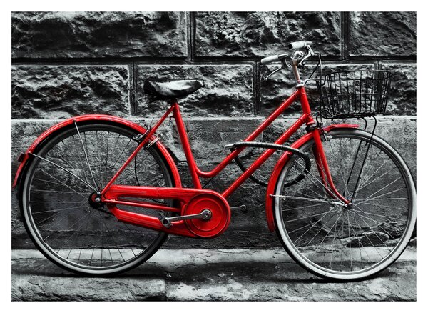 Tablou pe sticlă - Bicicleta istorică (70x50 cm)
