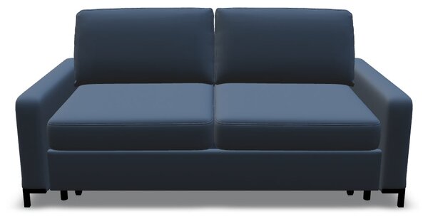 Canapea extensibila TINO 140, stofa catifelata albastru - Poso 05, 187