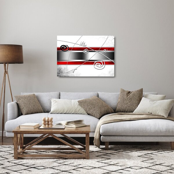 Tablou pe sticlă abstract (70x50 cm)