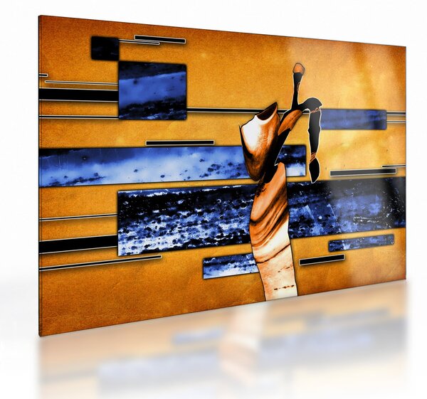 Tablou pe sticlă picturii abstracte (70x50 cm)