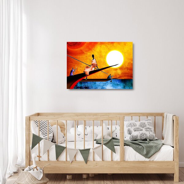 Tablou pe sticlă picturii epochale străveche (70x50 cm)