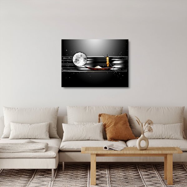 Tablou pe sticlă cu pictură epochală străveche (70x50 cm)