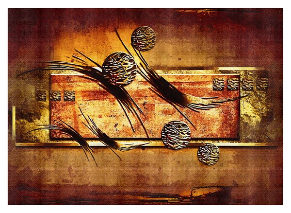 Tablou pe sticlă abstracției (70x50 cm)