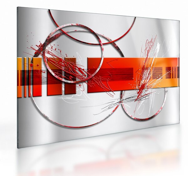 Tablou pe sticlă abstract (70x50 cm)