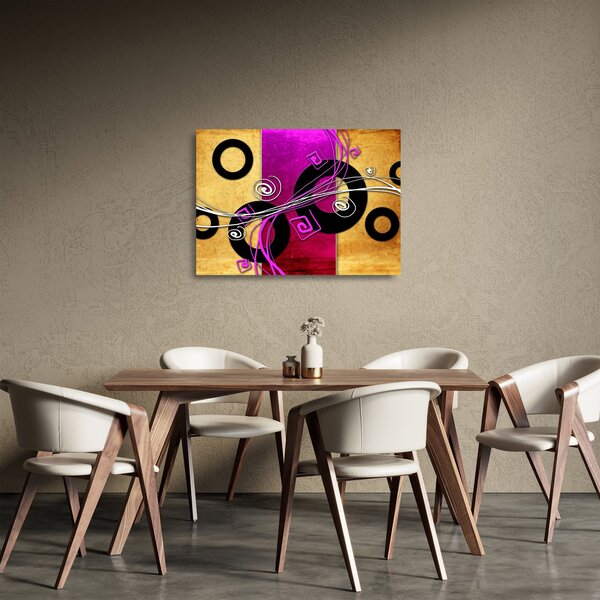 Tablou pe sticlă abstracției (70x50 cm)