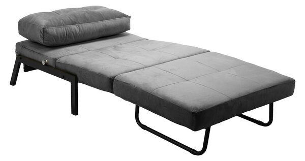 Fotoliu extensibil Fancy Pako World Gri 95x98x70 cm