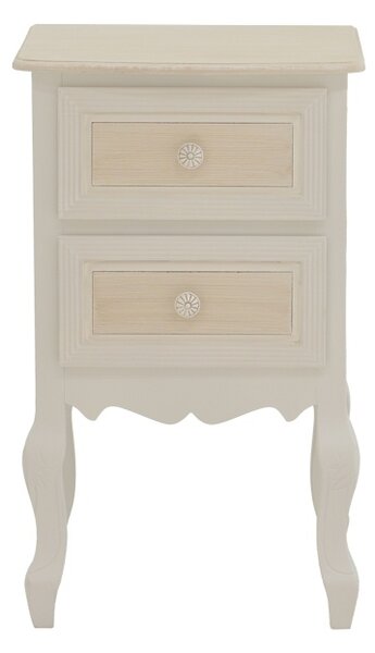 Noptiera Joliene Pako World Alb 40x34.5x64.5 cm