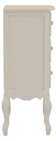 Noptiera inalta Joliene Pako World Alb 40x34.5x82 cm