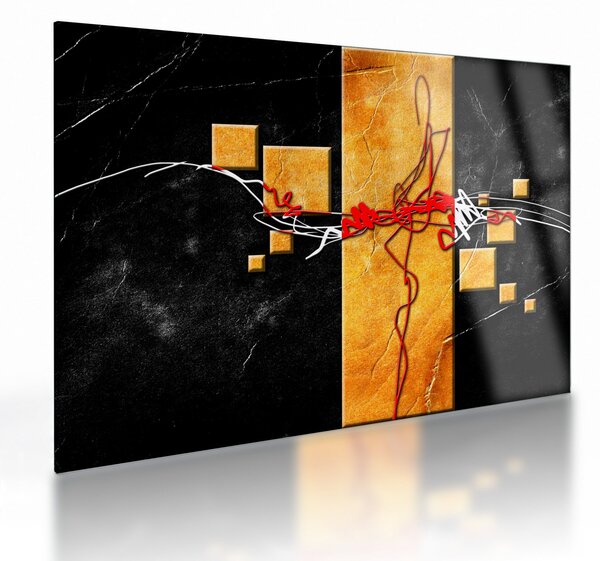 Tablou pe sticlă abstract - Dansatoare (70x50 cm)