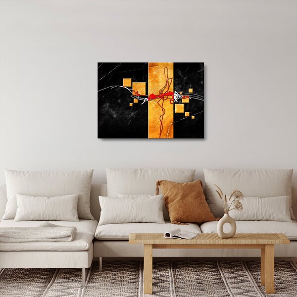 Tablou pe sticlă abstract - Dansatoare (70x50 cm)