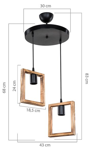 Lustra Isolate Pako World Nuc 43x43x83 cm