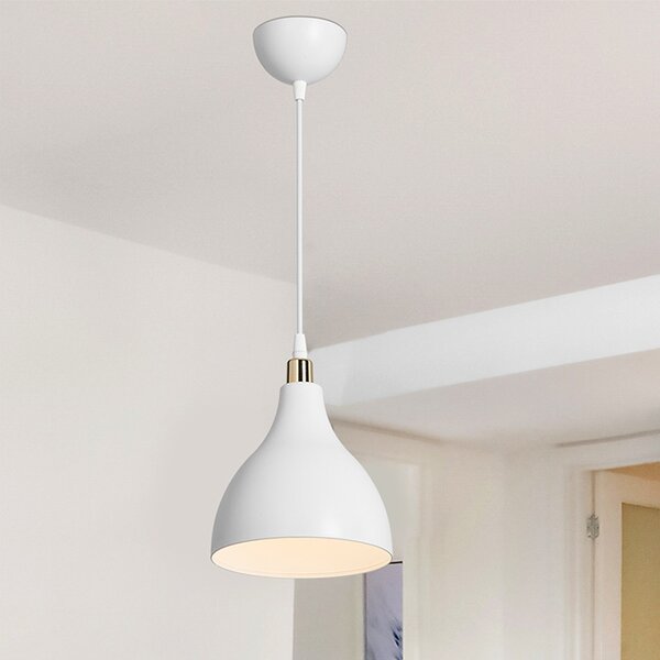 Lustra cu o singura lumina Lofty Pako World Alb 18x18x22 cm