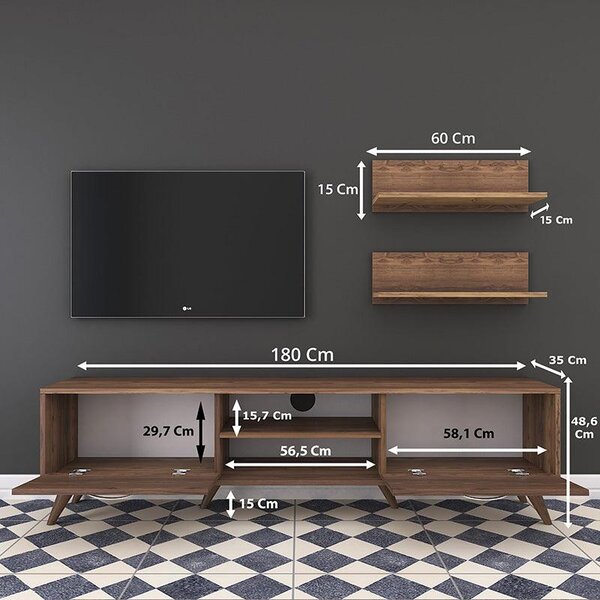 Comoda TV Jasmine, nuc, 80x35x48 cm