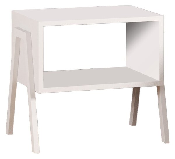 Noptiera Taffa Alb 49x35x49 cm