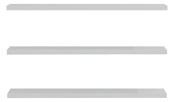 Set 3 rafturi de perete Divar Pako World Alb 60x14.5x1.8 cm