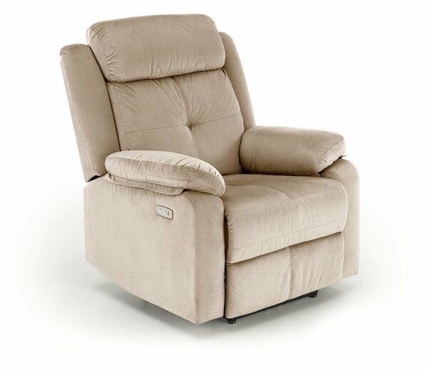 Fotoliu recliner Houston 1692Maro deschis, 105x85x95cm, Tapiterie