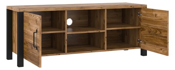 Comodă TV Tornua 104Negru mat, Molid închis, 15x6x4cm