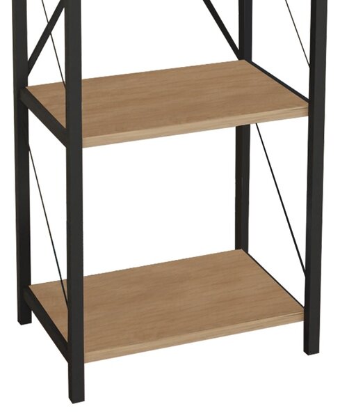 Biblioteca Glase Pako World Stejar 40x30x150 cm