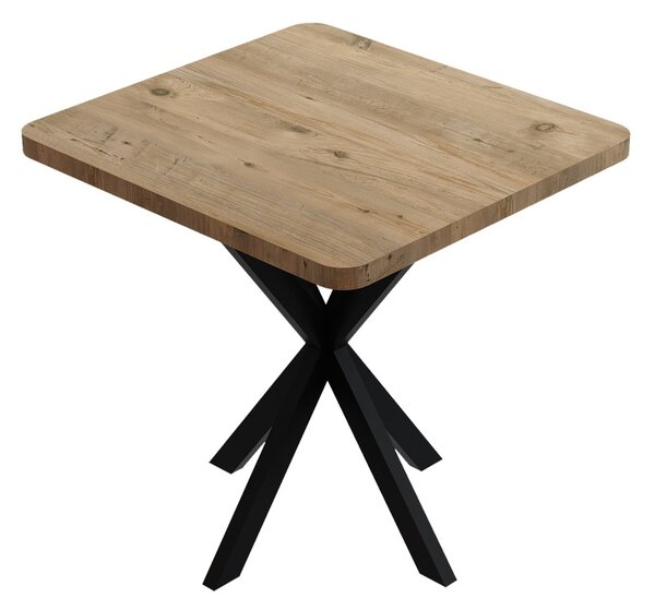 Set 3 bucati masa si scaune dining, Gaston, Prestone, Bej, 70x70x75 cm