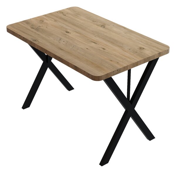 Set masa si scaune dining 5 buc. Julita - Zeryin, Stejar, 110x70x82 cm