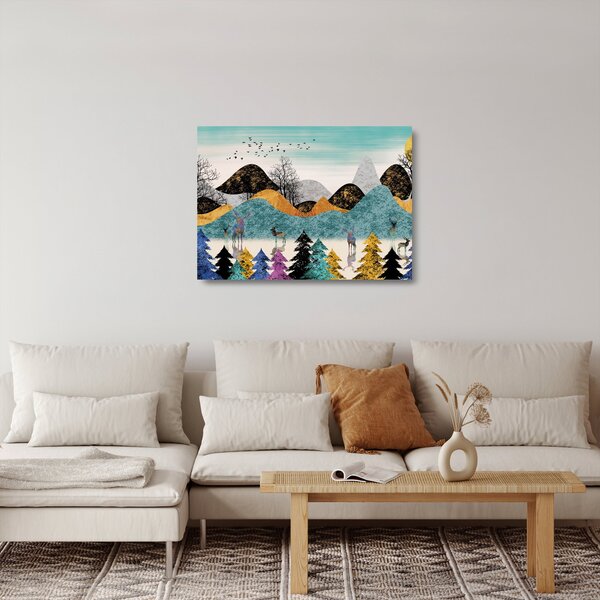 Tablou pe sticlă fgrafic cu cebi (70x50 cm)