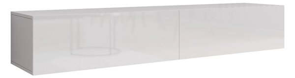 Comodă TV Vilrin IAlb lucios, Alb, 18x3x4cm