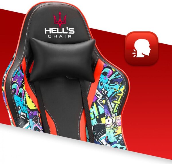 Scaun gaming HC-1005 Graffiti culoare închisă