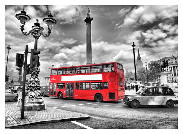 Tablou pe sticlă - Trafalgar Square (70x50 cm)