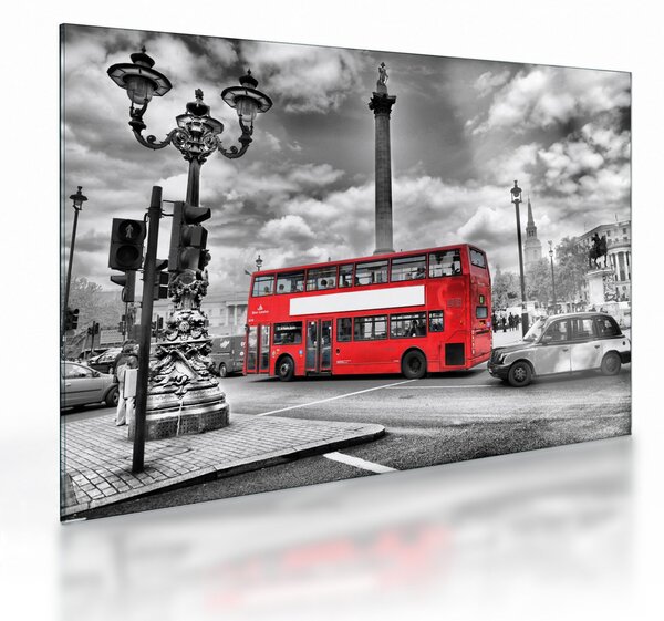 Tablou pe sticlă - Trafalgar Square (70x50 cm)