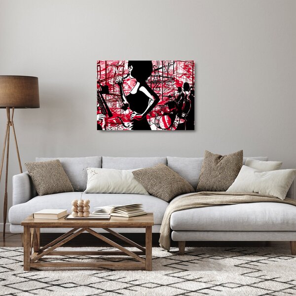 Tablou pe sticlă - Jazz (70x50 cm)